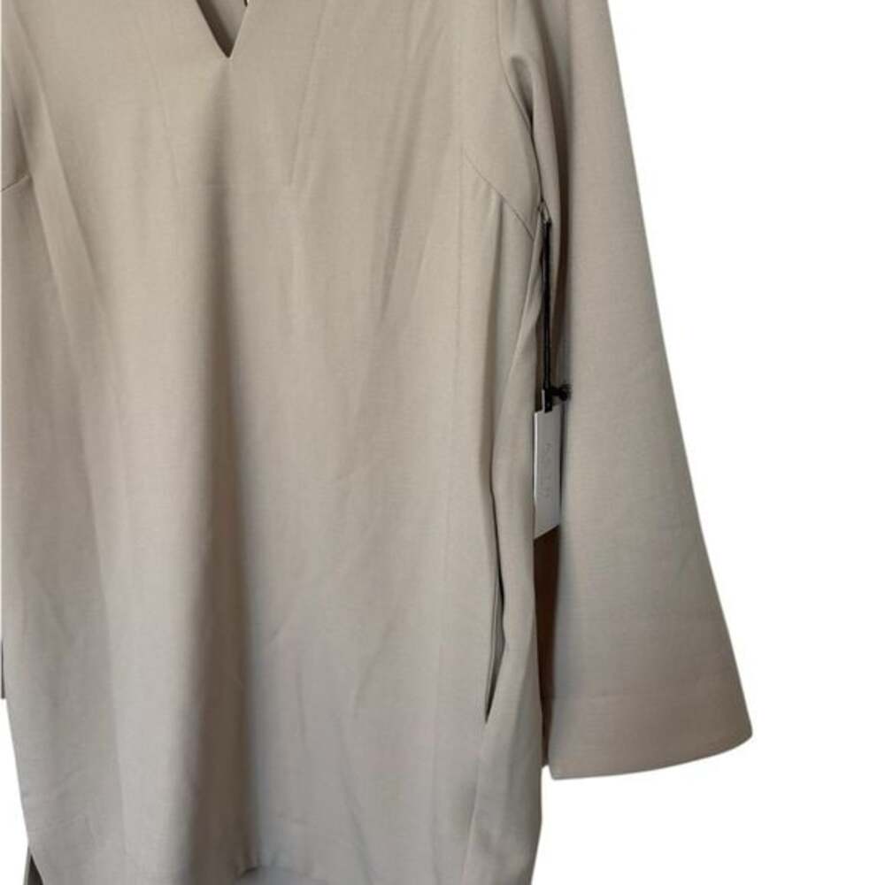 NWT Astr Tan Collar Long Sleeve Shift Dress Size M - Picture 5 of 9